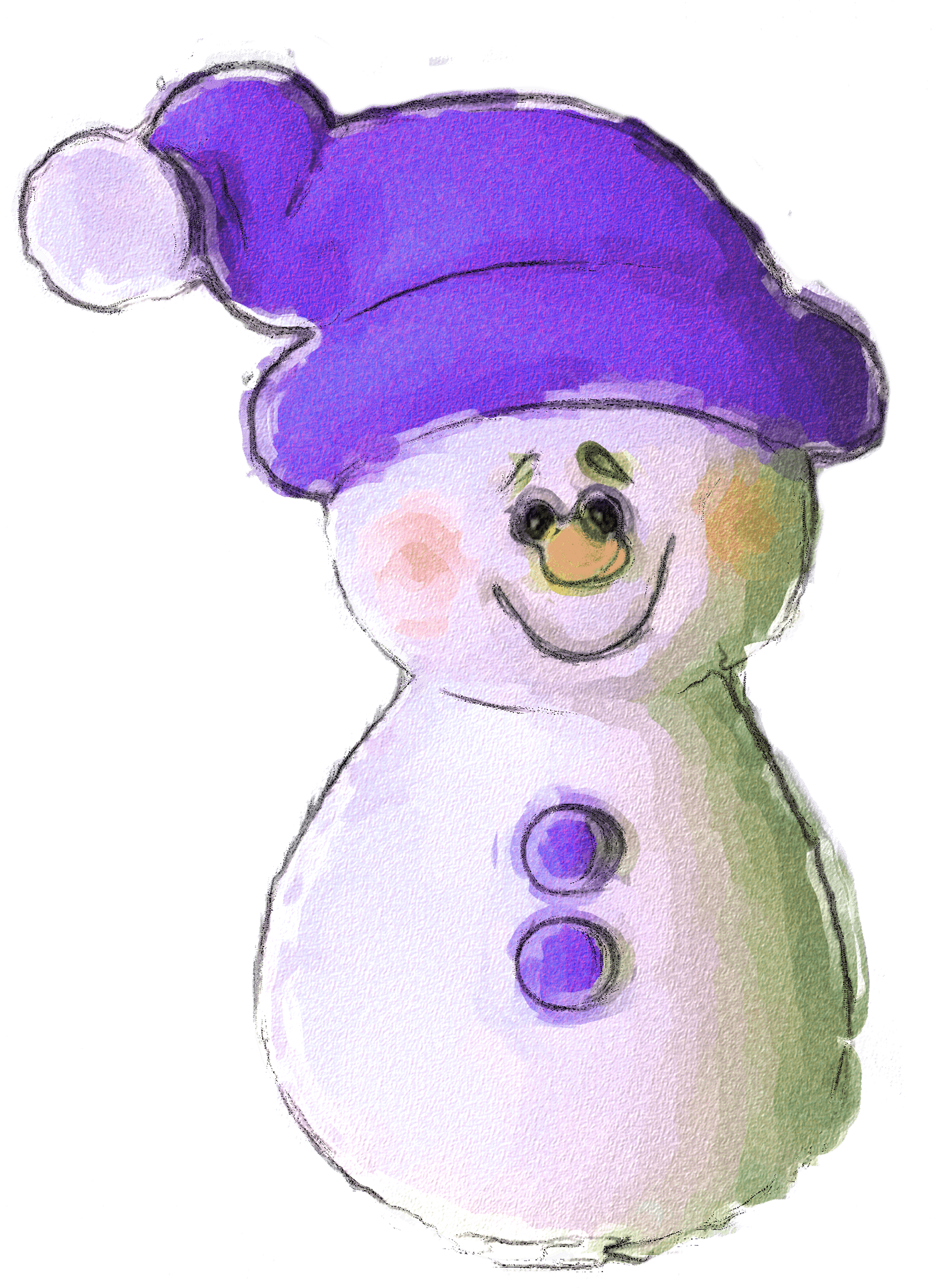 KREATIVzeit - Wir "bauen" einen Schneemann
