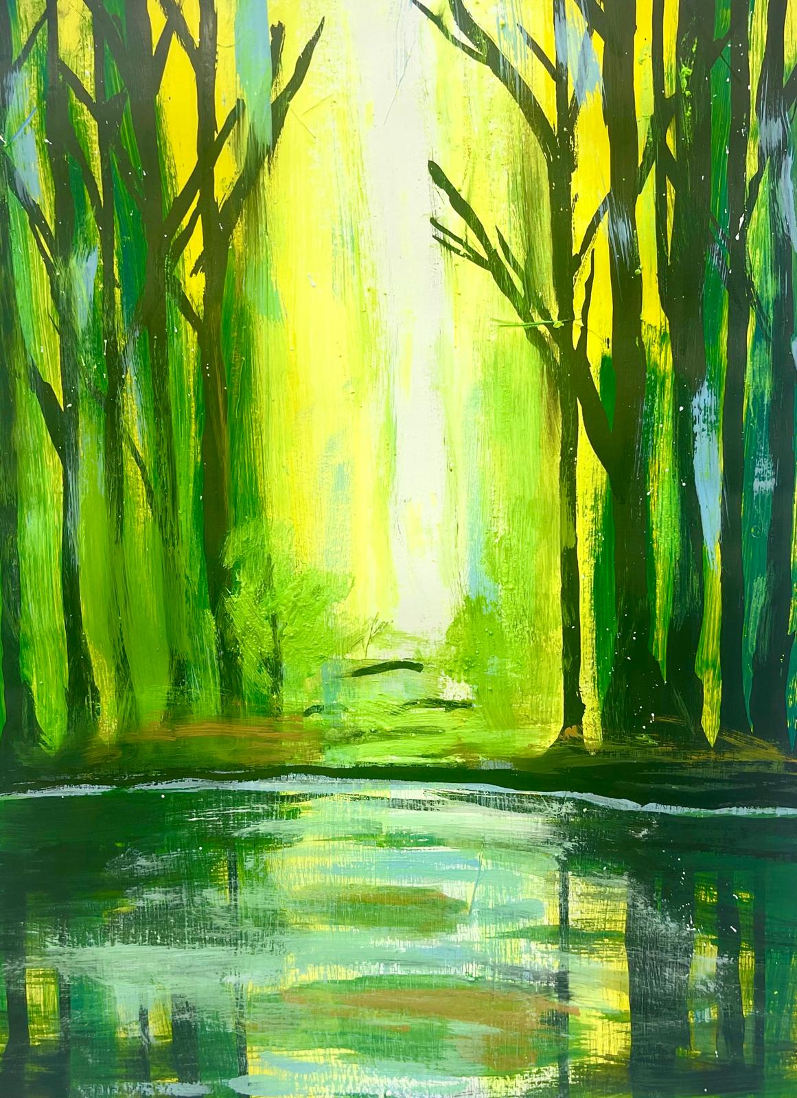 Osterferien - In der Dschungellagune - Acrylmalerei - ab 9 Jahre