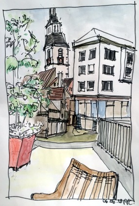 Zeichenschule - Urban Sketching - Jugendliche ab 12 Jahre, Erwachsene - 4 Termine