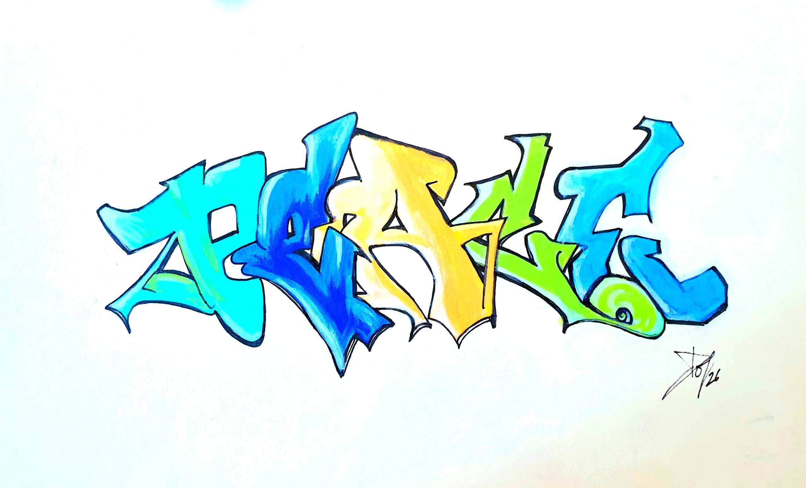 Sommerferien - Graffiti die 2te - AufbauSeminar Simple Style, ab 12 Jahren