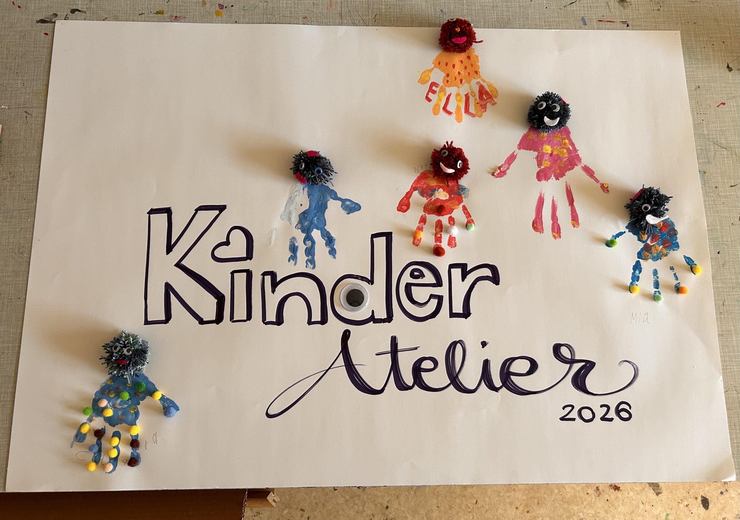 KINDERATELIER - 5 bis 7 Jahre - bis Januar 2027 ( nicht in den Schulferien! )