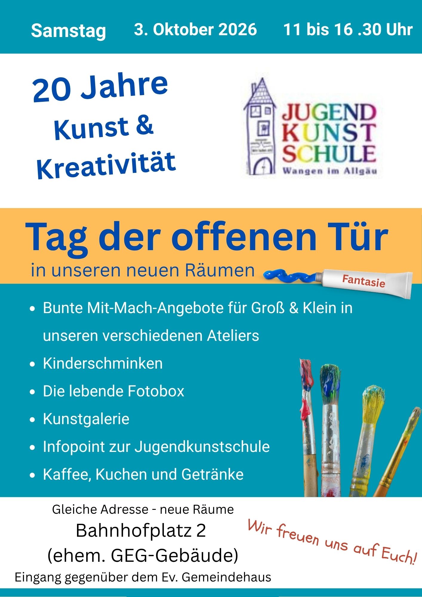 Tag der offenen Tür - Wir öffnen unsere neuen Räume